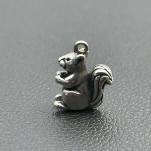 Elegant Silver Squirrel Charm Bracelet